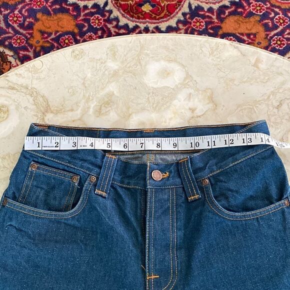 Nudie Grim Tim Organic Dry Greencast 100% Cotton Denim Jeans - 30”W 27”L - Picture 7 of 10